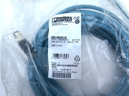 Phoenix Contact NBC-MS/10.00-94B/R4AC SCO Network Cable 1407417 - Advance Operations