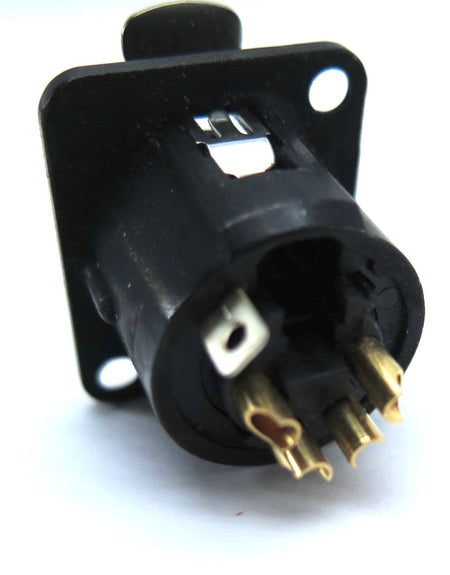 Neutrik NC4FD-L-B-1 XLR Female D Type Panel Mount LOT OF 2 - Advance Operations