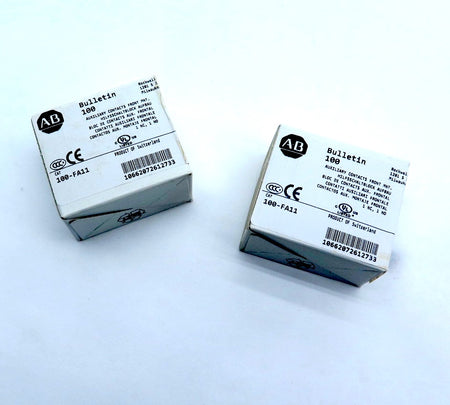 Allen-Bradley 100-FA11 Auxiliary Contact Front MNT. LOT OF 2 - Advance Operations