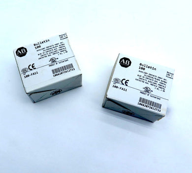 Allen-Bradley 100-FA11 Auxiliary Contact Front MNT. LOT OF 2 - Advance Operations