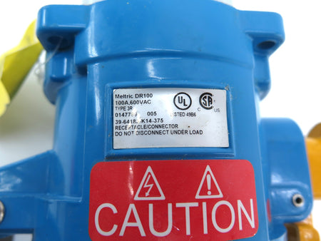 Meltric 39-64183-K14-375 Receptacle / Connector 100A DR100 - Advance Operations