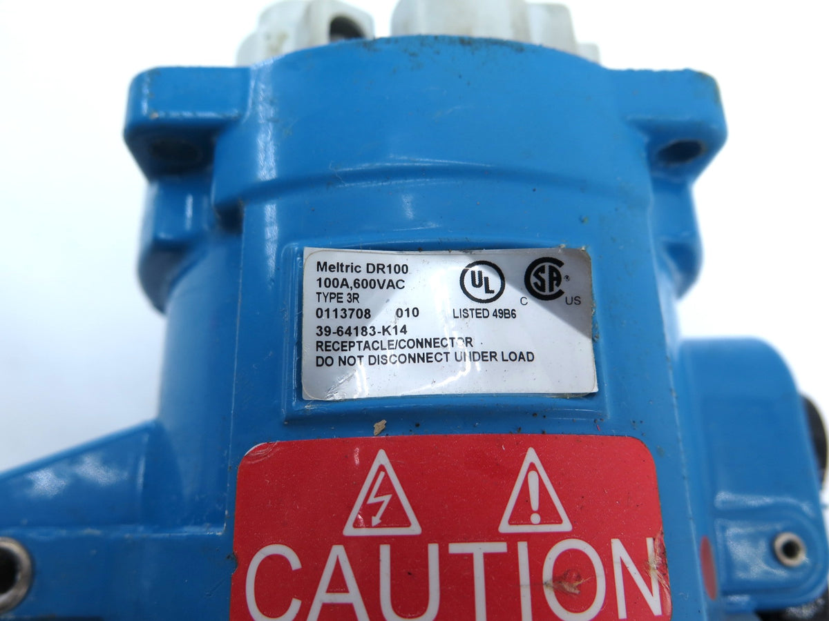 Meltric 39-64183-K14 Receptacle Connector 100A 600Vac - Advance Operations