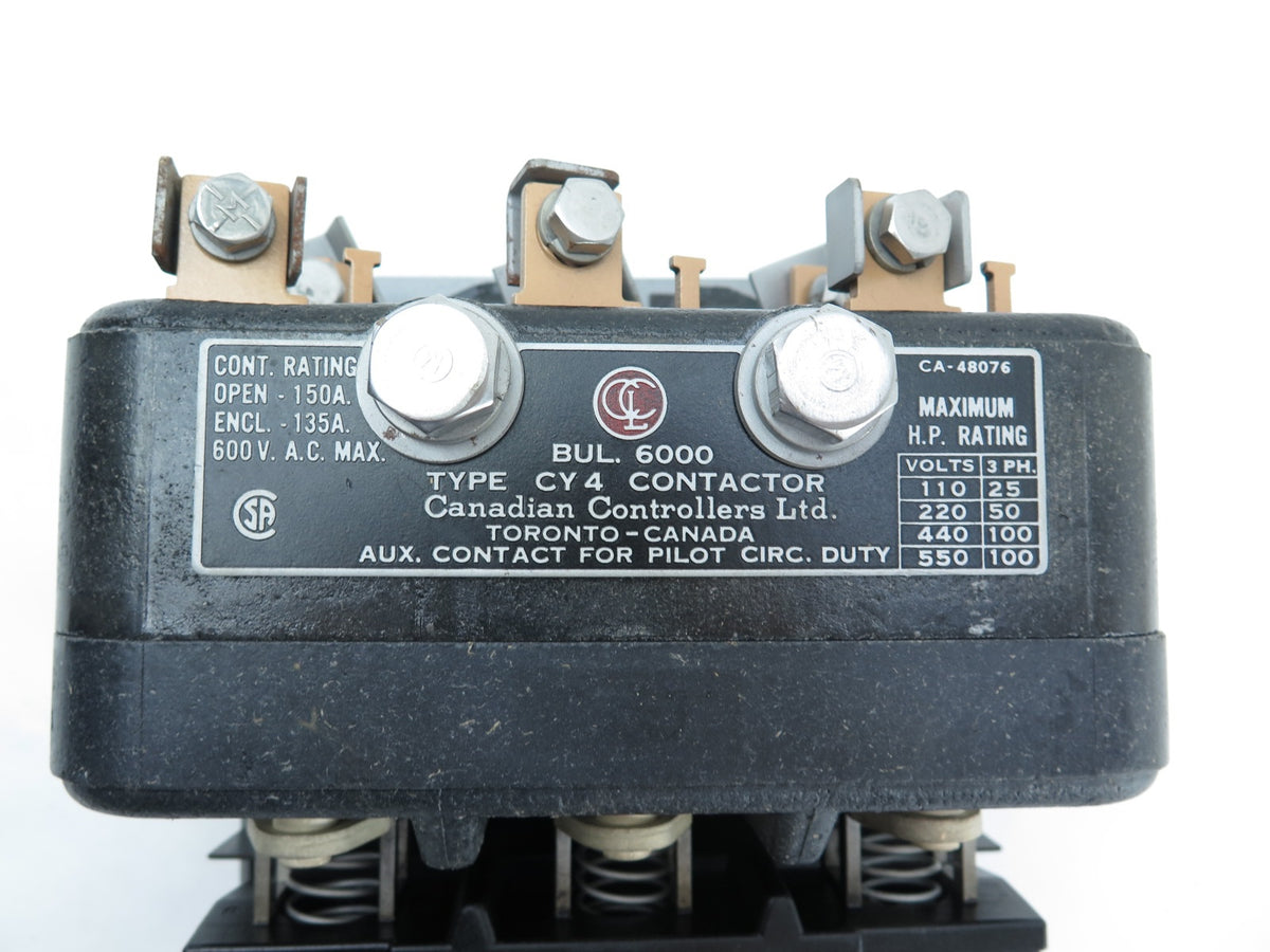 Canadian Controller Ltd Bul. 6000 Type CY4 Bul. 6000 Type CY4 100HP 600V - Advance Operations