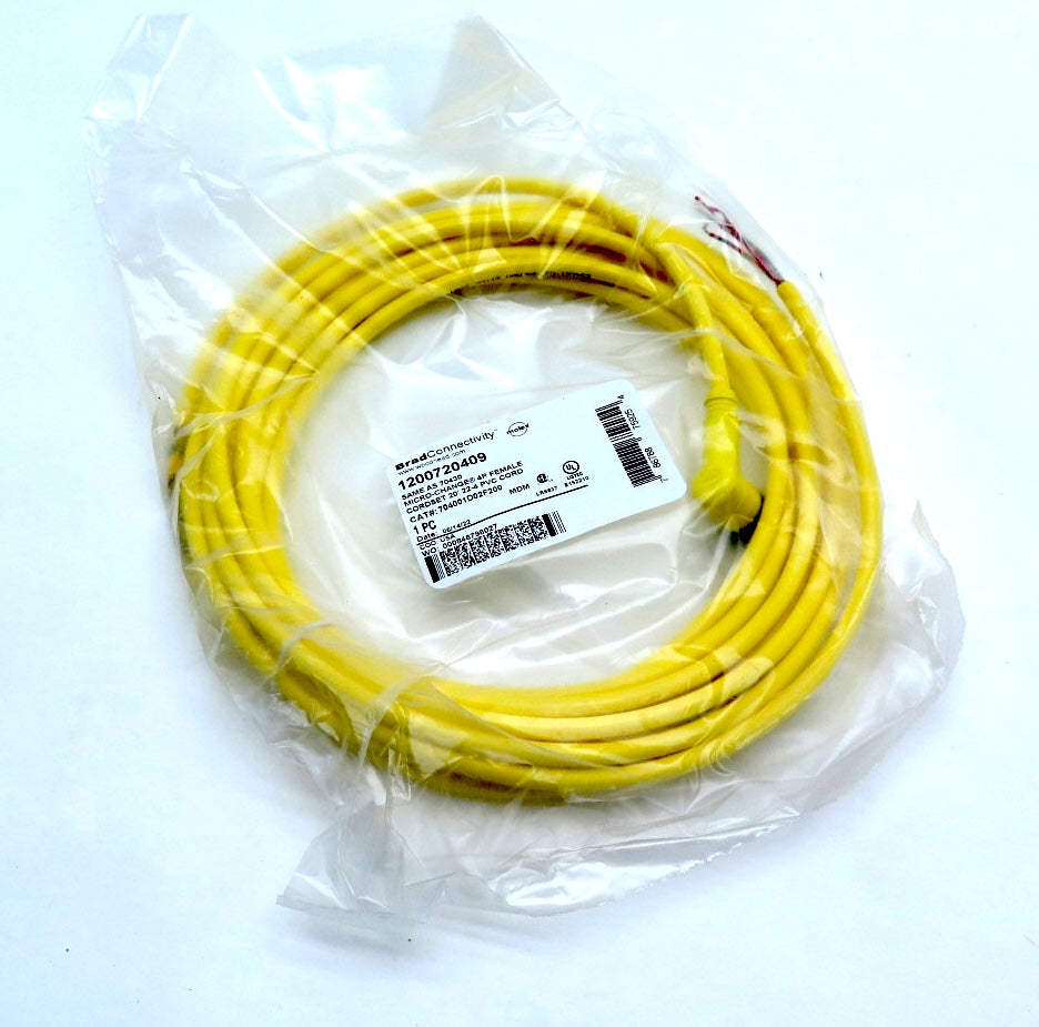 Molex / Woodhead 1200720409 Micro-Change 4P Female Cordset 20' 22-4 PVC - Advance Operations