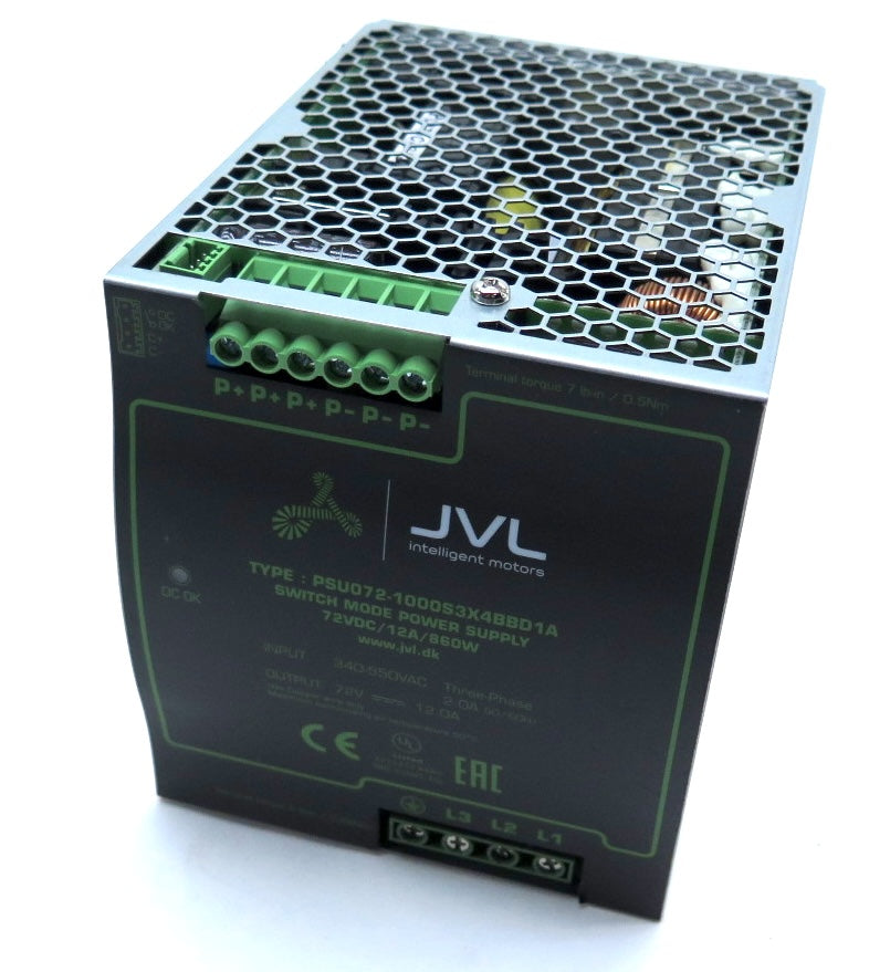 JVL PSU072-1000S2X4BBD1A Power Supply Switchmode 72VDC 864W - Advance Operations