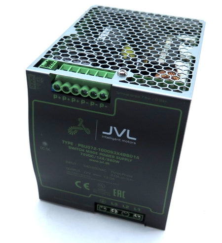 JVL PSU072-1000S2X4BBD1A Power Supply Switchmode 72VDC 864W - Advance Operations