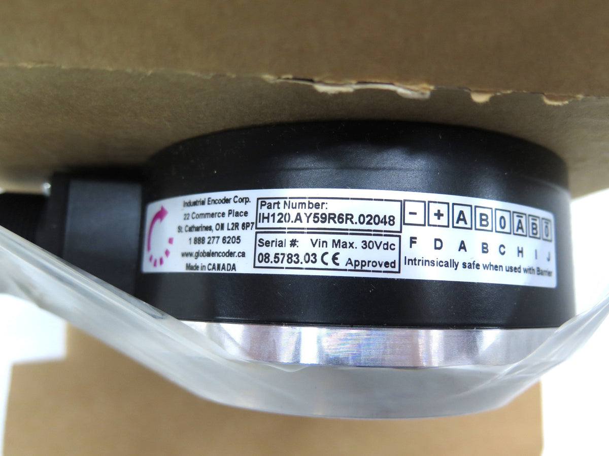 Global Encoder Corp. IH 120-AY59R6R-02048 Incremental Hollow Shaft Encoder - Advance Operations
