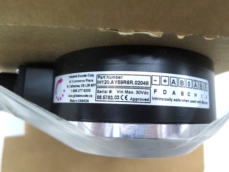 Global Encoder Corp. IH 120-AY59R6R-02048 Incremental Hollow Shaft Encoder - Advance Operations