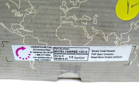 Global Encoder MH750-1400REE-12X12 Binary Code Parallel PNP Encoder - Advance Operations