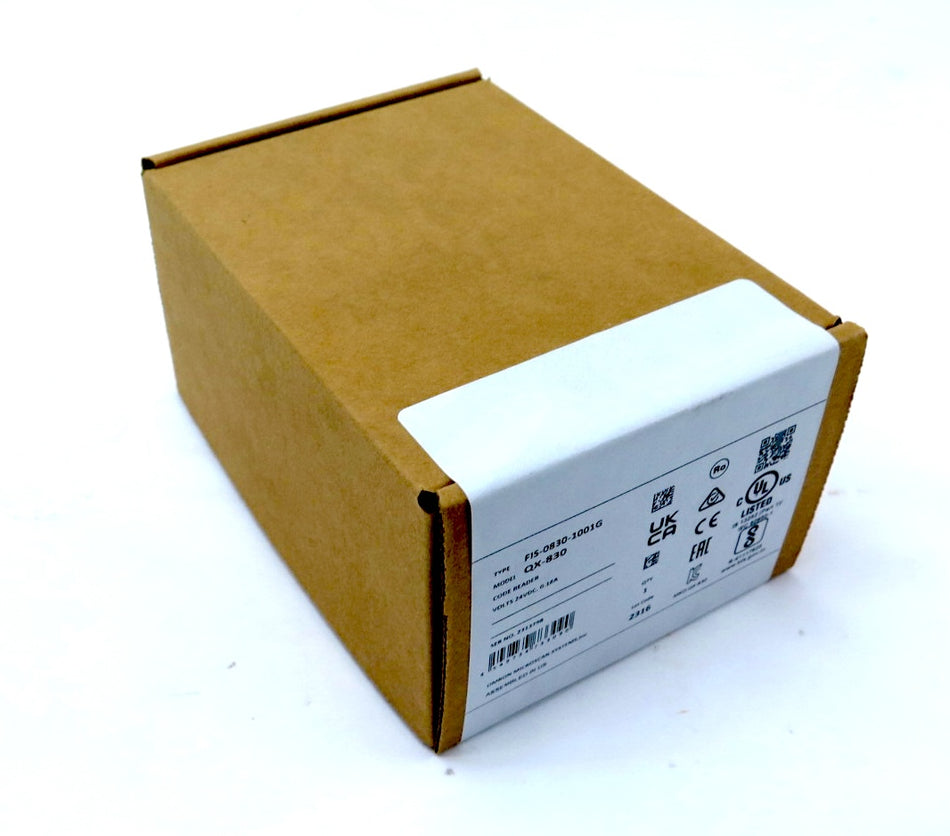Omron FIS-0830-1001G / QX-830 Barcode Scanner 24Vdc 0.18A FACTORY SEAL - Advance Operations