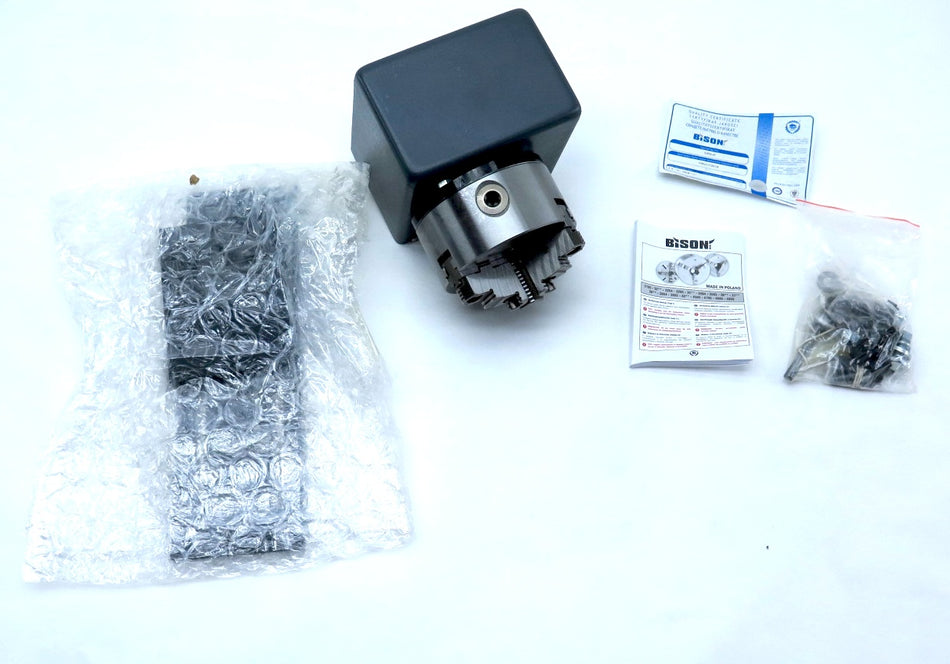 Bison 3205-5" 3 Jaw Self Centering Scroll Chuck Plain Back - Advance Operations
