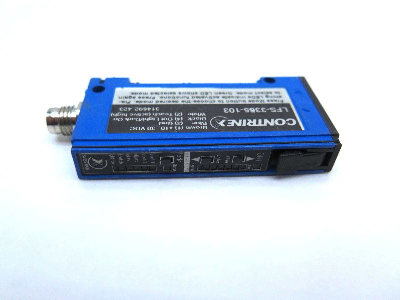 Contrinex LFS-3365-103 Fiber Optic Sensor - Advance Operations