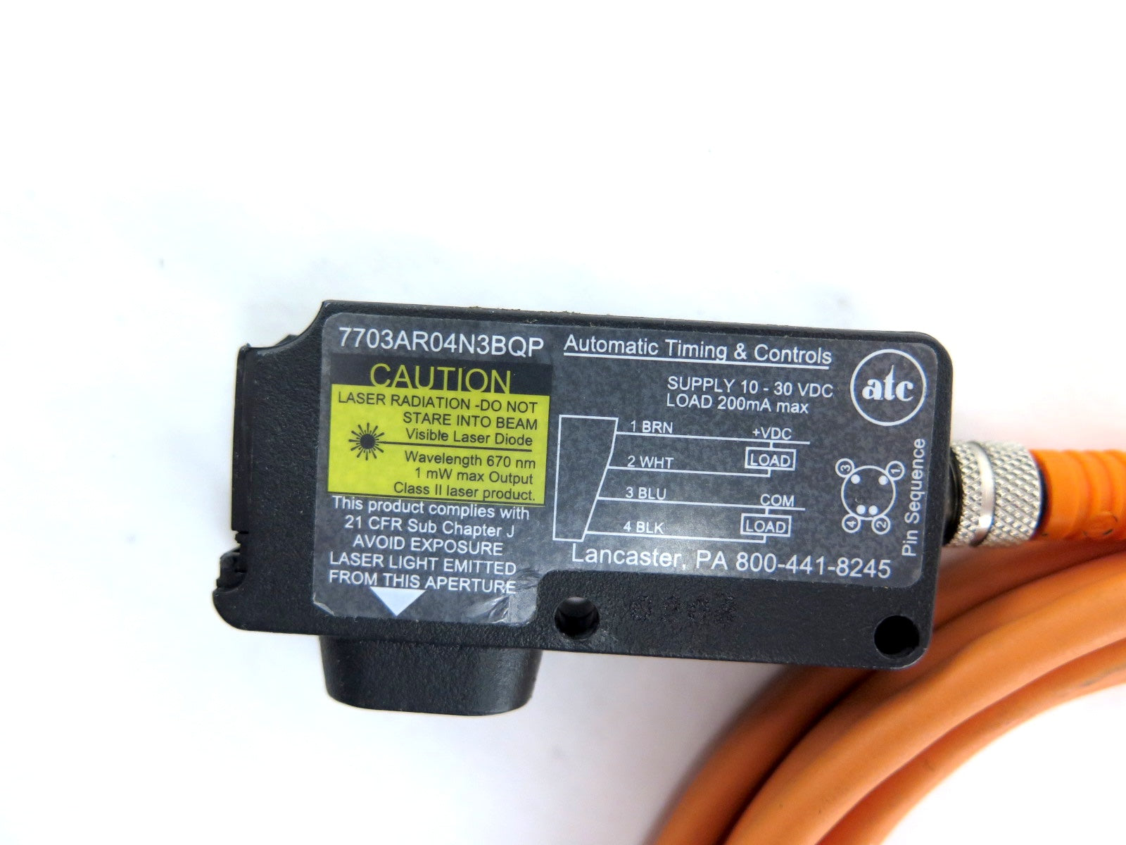 ATC 7703AR04N3BQP Photoelectric Sensor 10-30vdc - Advance Operations