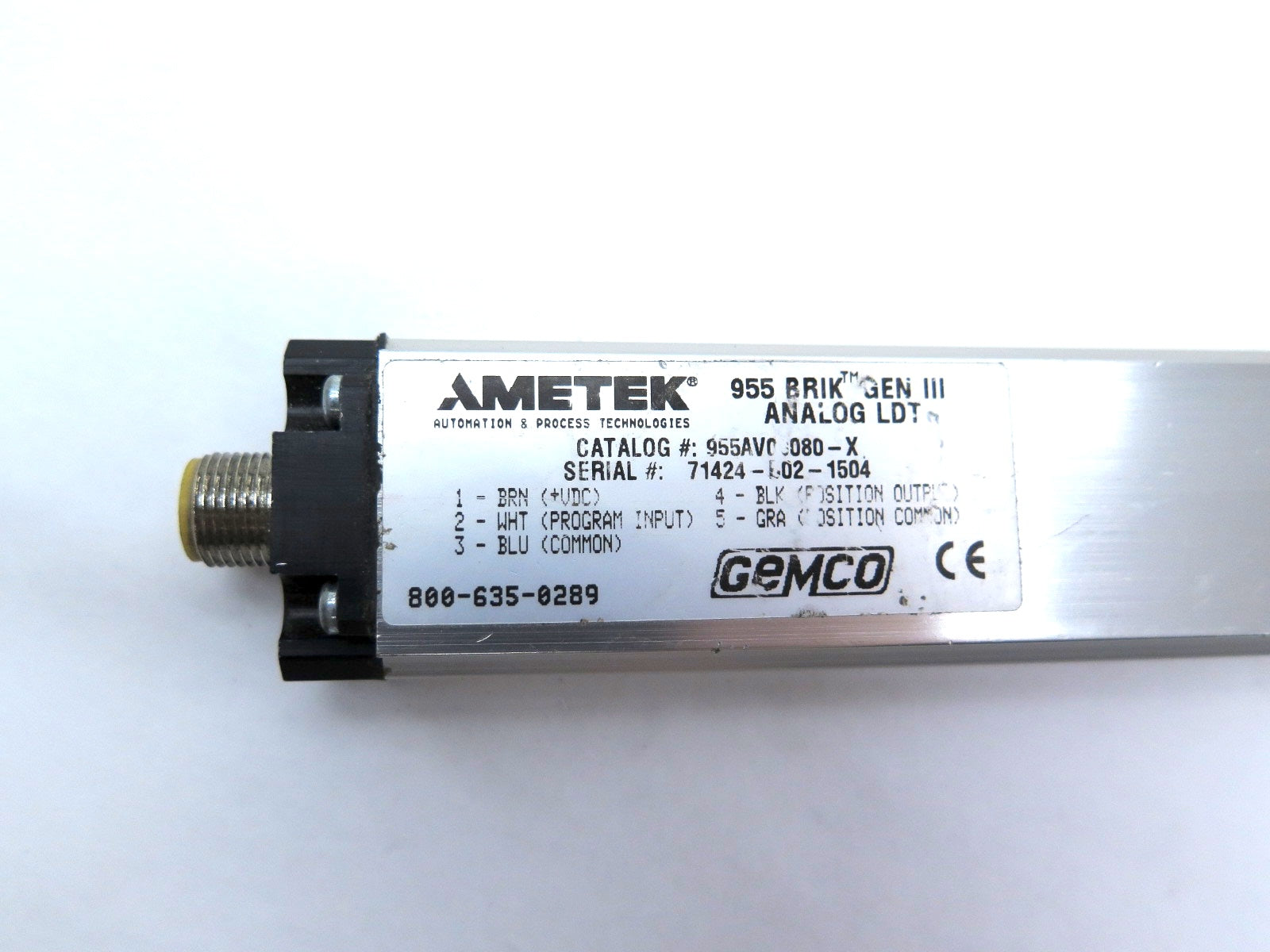 Ametek 955 Brik Gen III Analog LDT 955AV00080X - Advance Operations