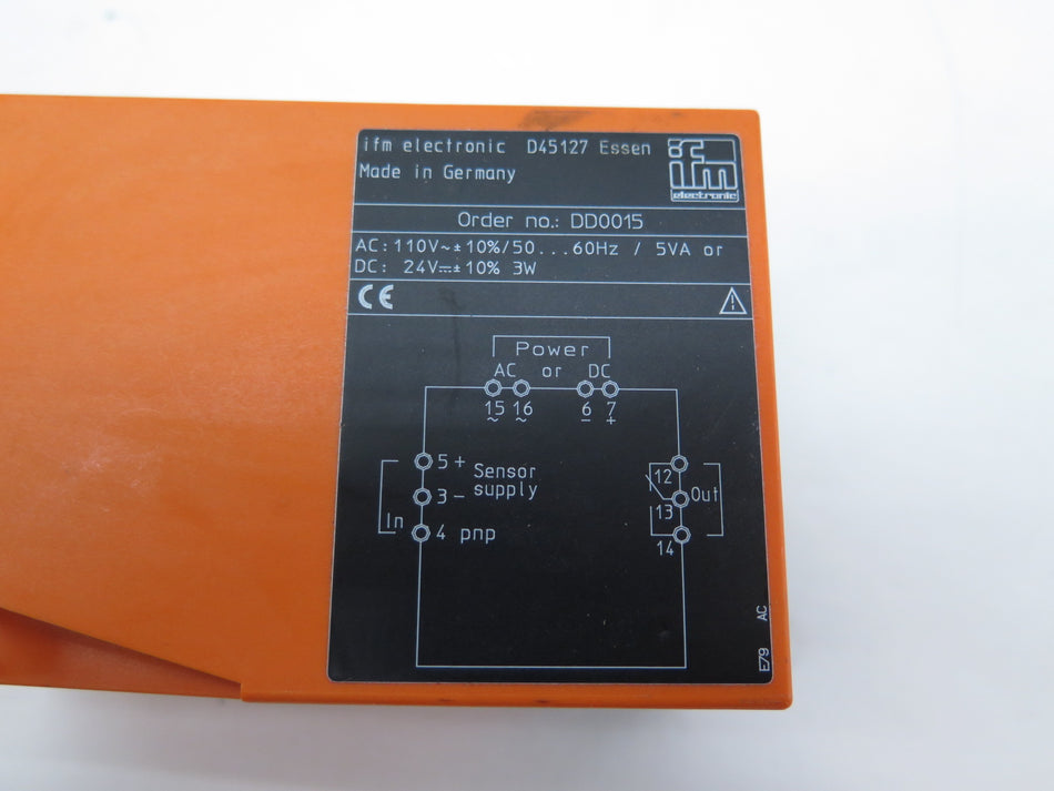IFM DD0015 Control Monitor 110Vac - Advance Operations