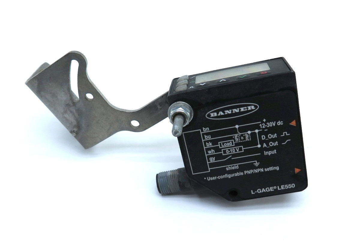 Banner LE550UQ Displacement Laser Sensor 12-30VDC - Advance Operations