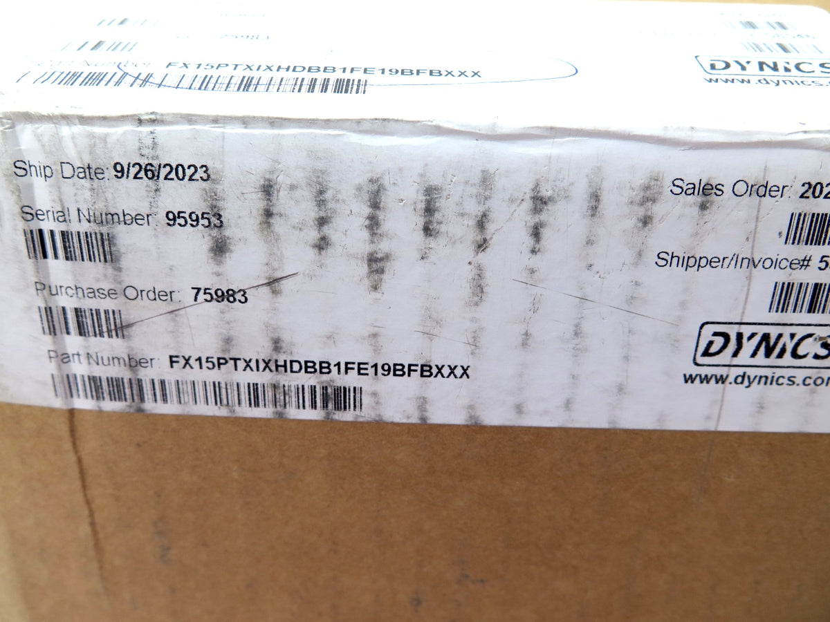 Dynics FX15PTXIXHDBB1FE19BFBXXX Touch Screen HMI Interface FACTORY SEAL - Advance Operations