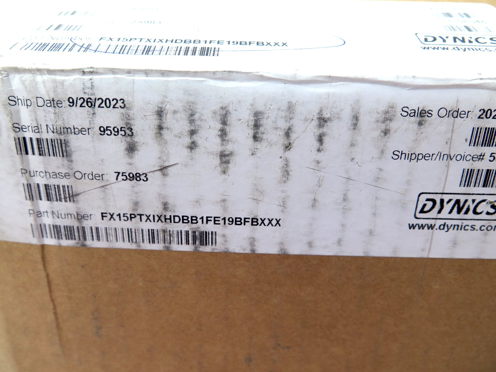 Dynics FX15PTXIXHDBB1FE19BFBXXX Touch Screen HMI Interface FACTORY SEAL - Advance Operations