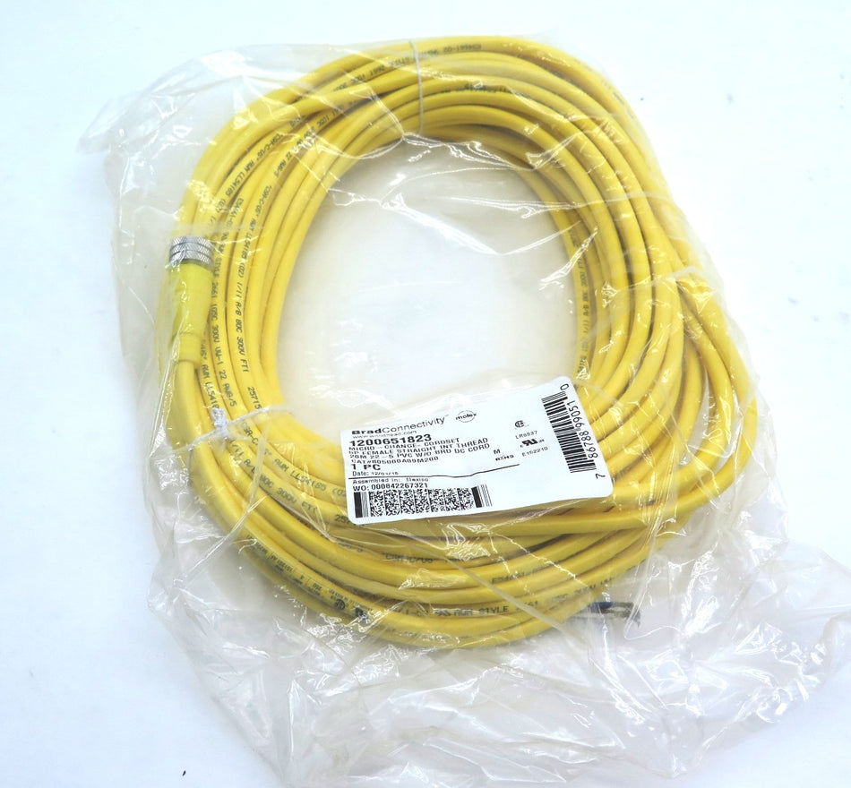 Molex / Woodhead 1200651823 805000A09M200 Cordset Assembly 20M - Advance Operations