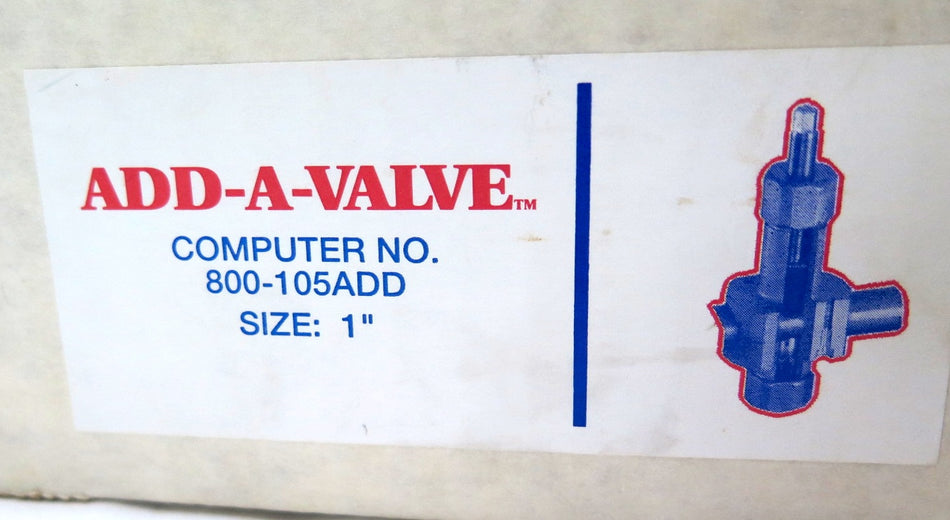 Jomar ADD-A-VALVE 800-104ADD Size 1" Valve Kit - Advance Operations