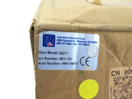 IDC / Danaher 801-121 S21 Stepper Motor - Advance Operations