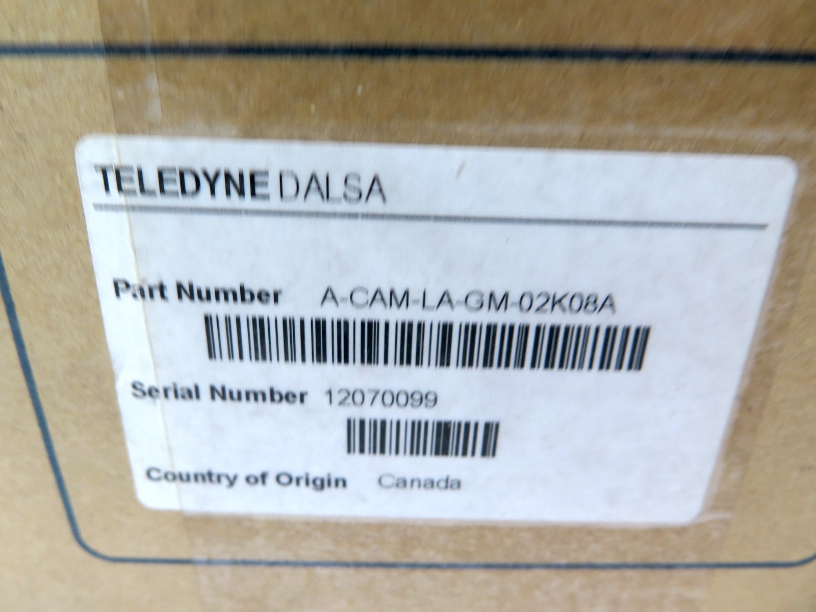 Teledyne / Dalsa A-CAZM-LA-GM-02K08A Linea Line scan GigE Camera - Advance Operations