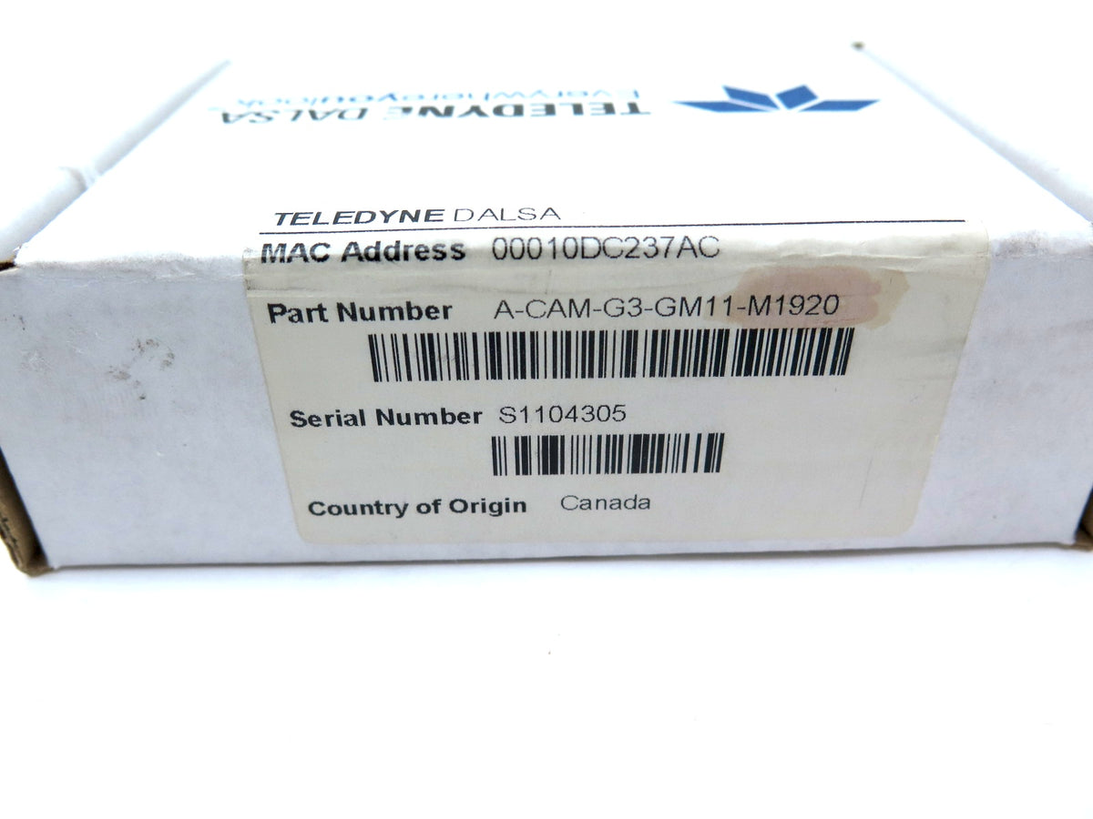 Teledyne A-CAM-G3-GM11-M1920 Genie Nano Camera - Advance Operations