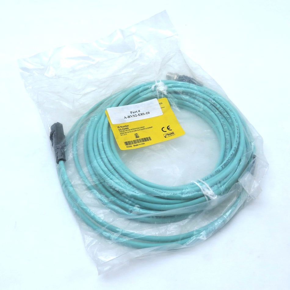 Turck U2-22444 / Teledyne A-BVS2-E8S-10ÊEthernet Cordset 10M - Advance Operations