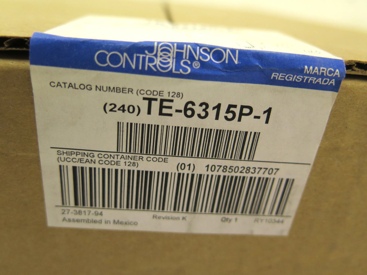 Johnson Controls TE-6315P-1 Duct AVG. NI Temp Sensor 1000 Ohm Element 8FT Long - Advance Operations