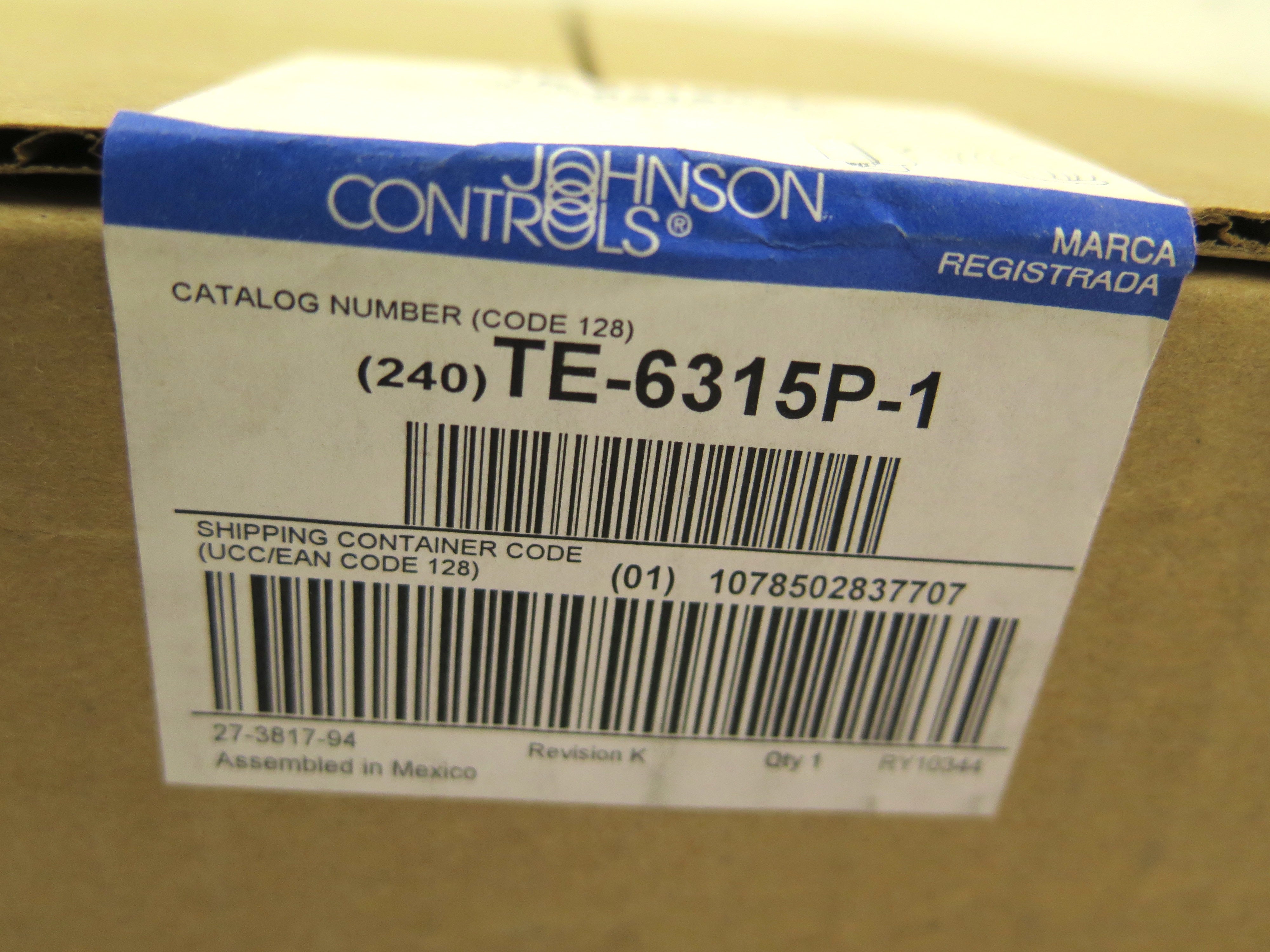 Johnson Controls TE-6315P-1 Duct AVG. NI Temp Sensor 1000 Ohm Element 8FT Long - Advance Operations