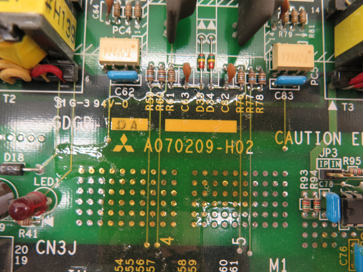 Mitsubishi A070209-H02 / A070209H02 PCB Control Board - Advance Operations