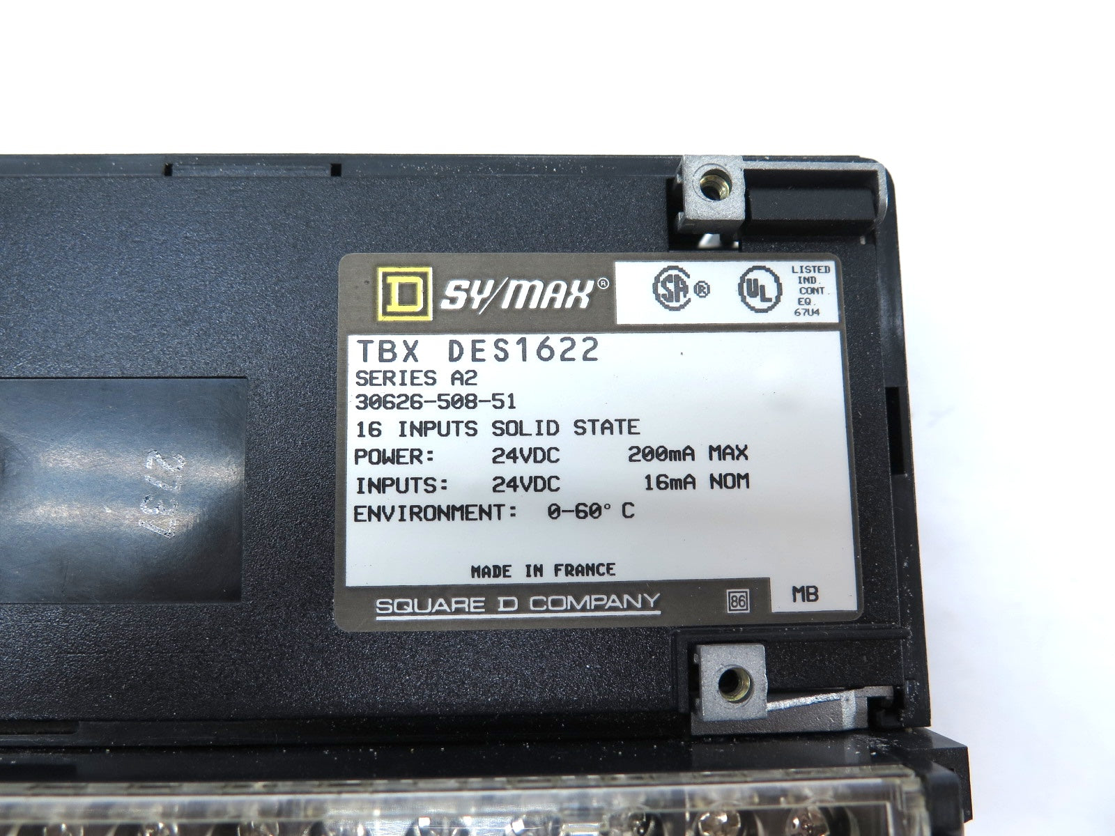 Schneider / Square D TBX DES1622 16 Input Solid State Module - Advance Operations