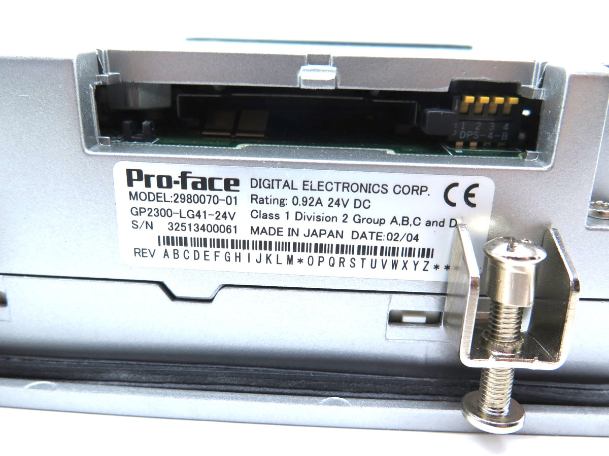 POR-FACE GP2300-LG41-24V / 2980070-01 HMI Touchscreen - Advance Operations