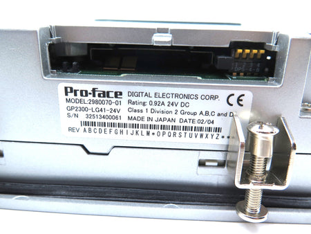 POR-FACE GP2300-LG41-24V / 2980070-01 HMI Touchscreen - Advance Operations
