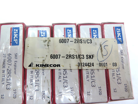 SKF 6007-2RS1/C3 Rubber Seal Ball Gearing 35 x 62 x 14 LOT OF 5 - Advance Operations
