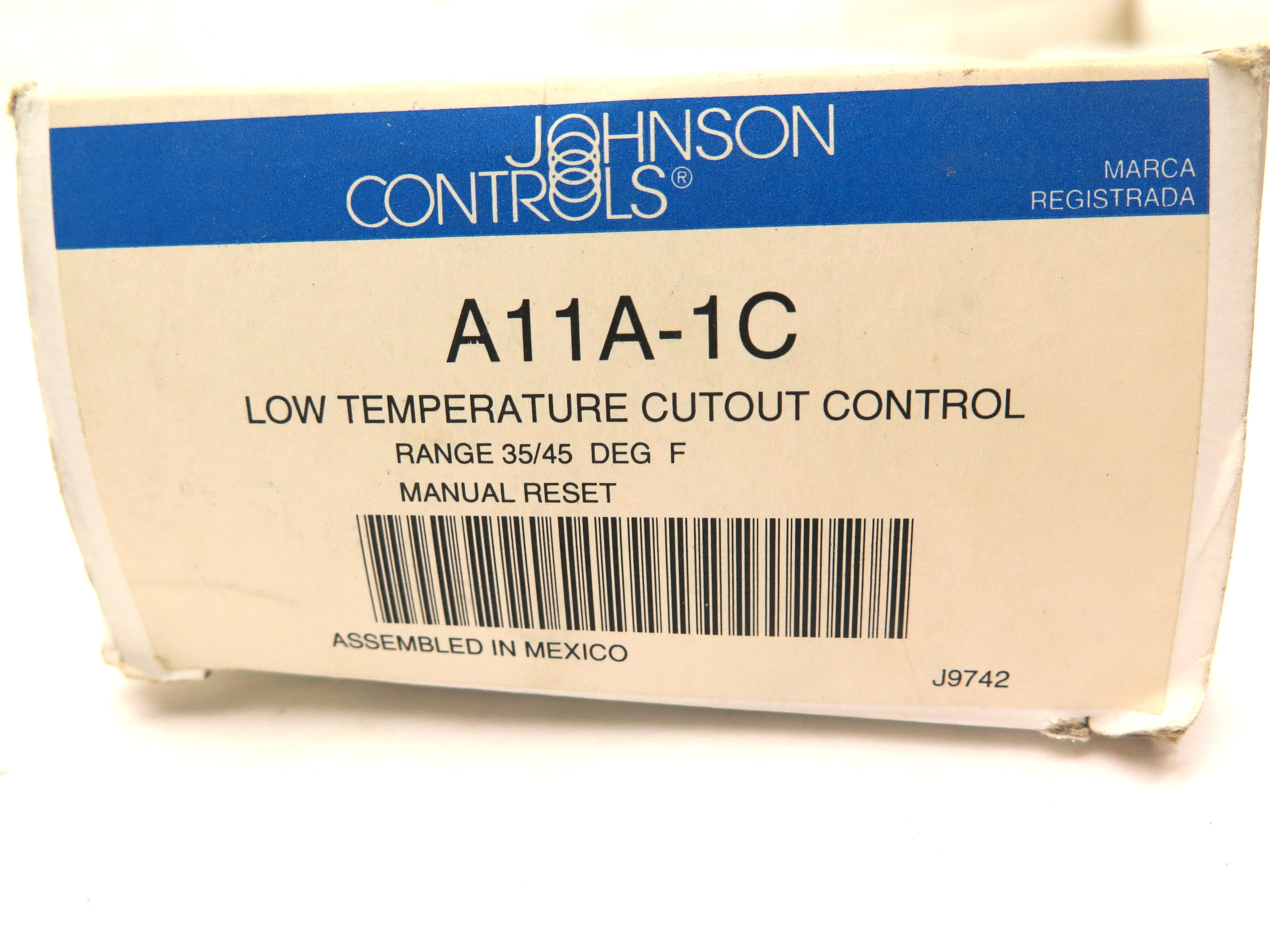 Johnson Controls A11A-1C Low Temp. Control - Advance Operations
