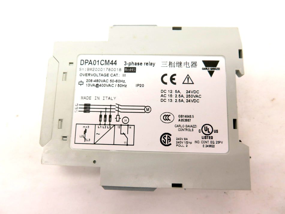 Carlo Gavazzi DPA01CM44 Relay 3 Phase - Advance Operations