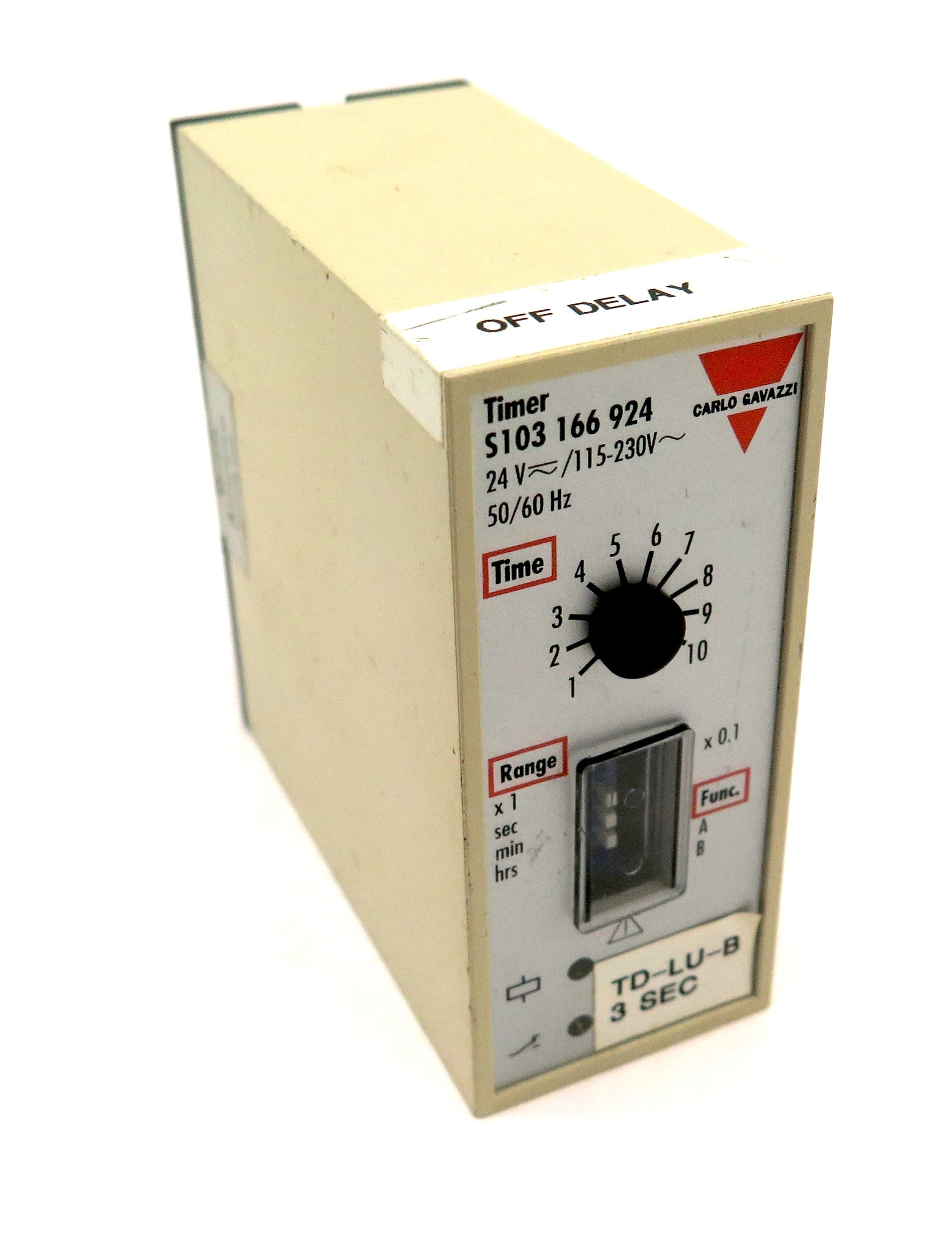 Carlo Gavazzi S103 166 924 Timer Relay 24V / 115-230Vac - Advance Operations