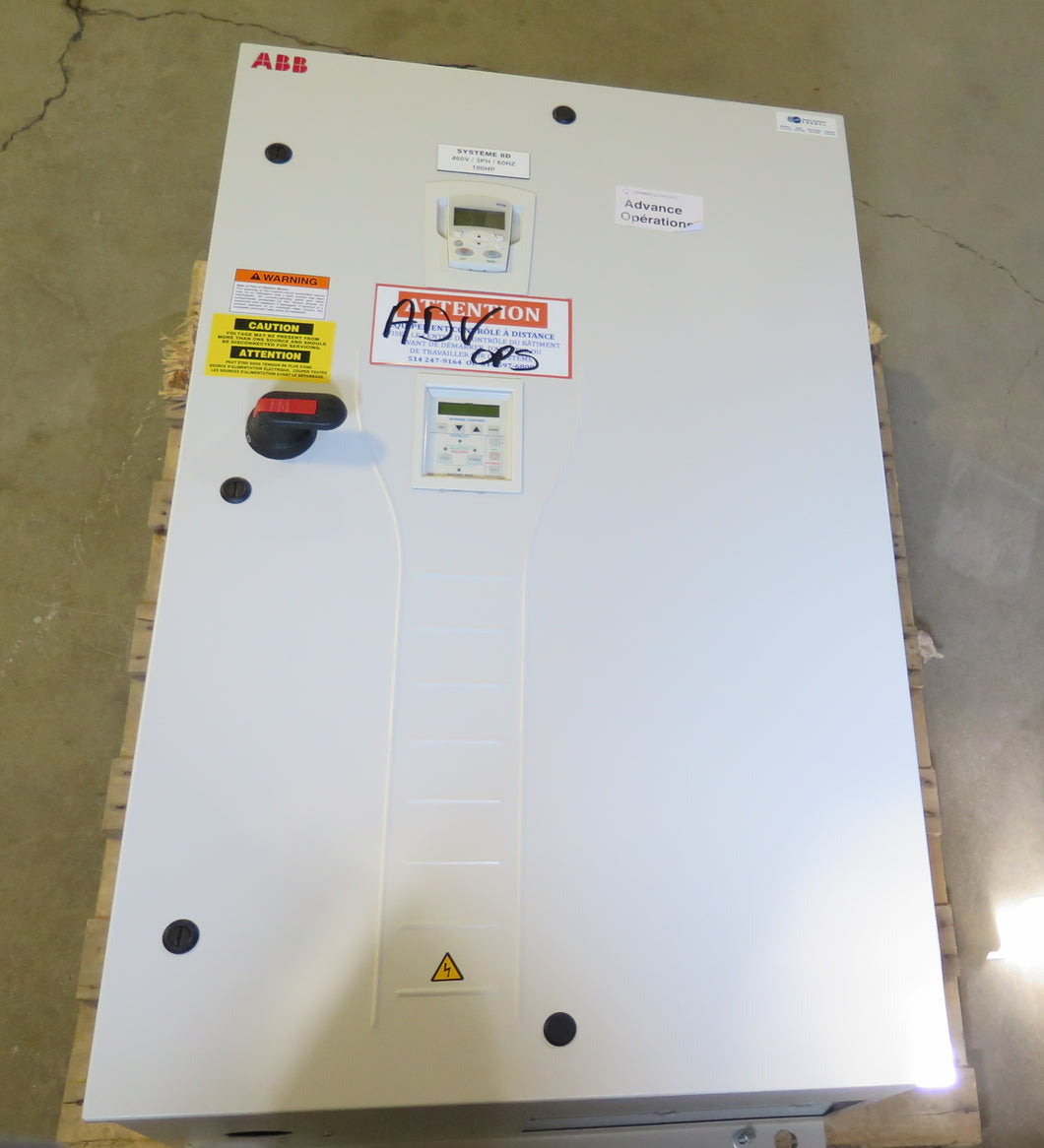 ABB ACH50-BDR-125A-4+F267 AC Drive 100HP 380-480Vac 124A MINT CONDITION - Advance Operations