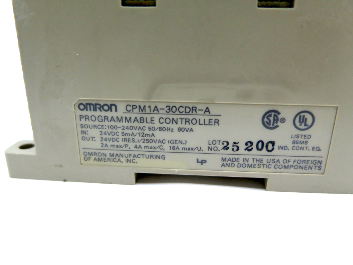 Omron CPM1A-30CDR-A PLC Module - Advance Operations