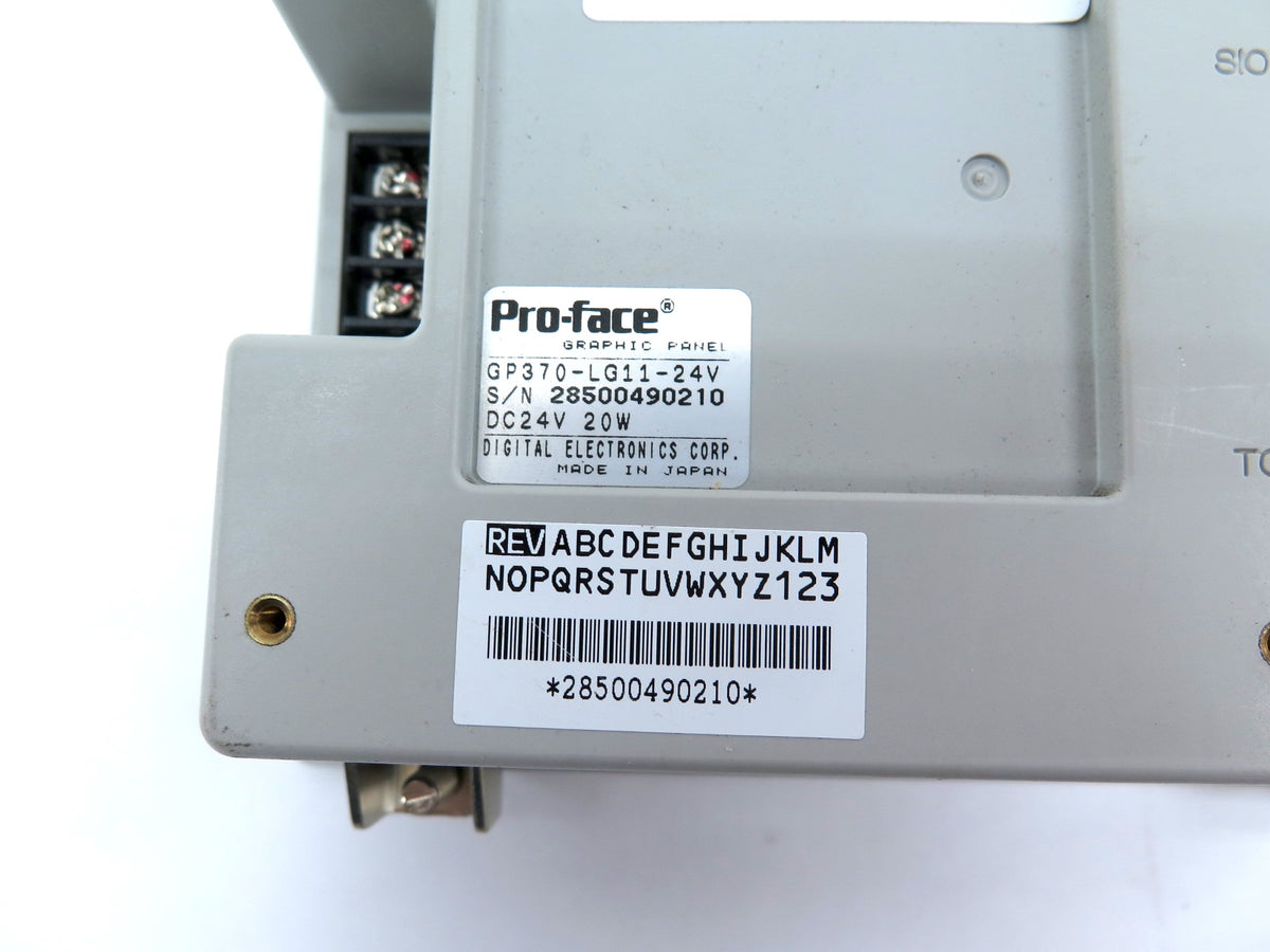 Pro-Face GP370-LG11-24V Touch Screen Panel / HMI - Advance Operations