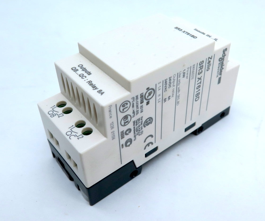 Schneider SR3 XT61BD Zelio PLC Discrete I/O Extension Module 24Vdc - Advance Operations