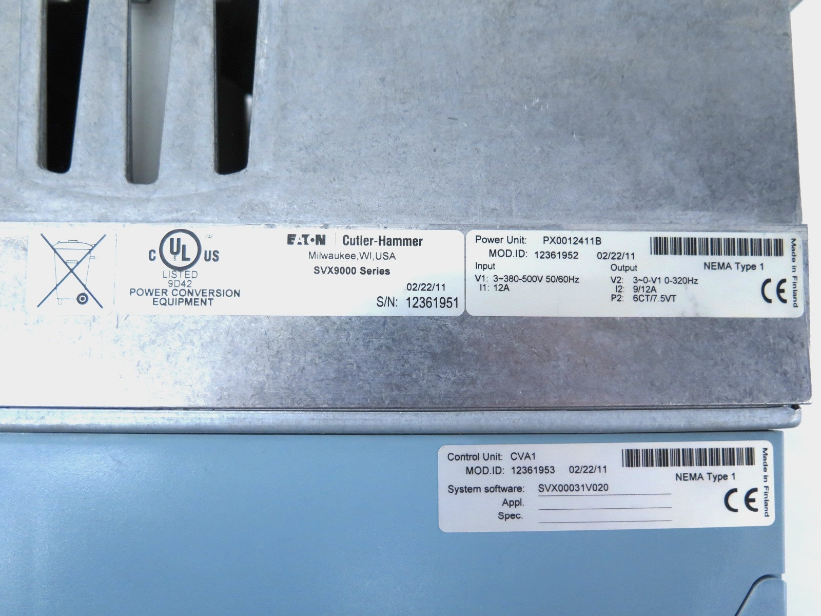 Eaton / Cutler Hammer SVX9000 SVX006A1-4A1B1 AC Drive 380-500V MINT - Advance Operations