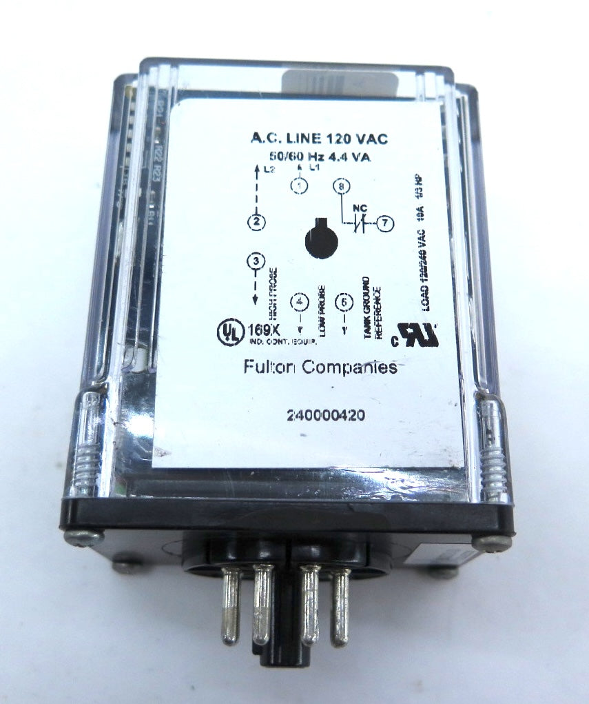 Fulton 240000420 Control Relay 120Vac 4.4VA - Advance Operations