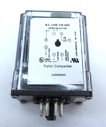 Fulton 240000420 Control Relay 120Vac 4.4VA - Advance Operations