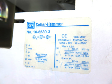 Eaton / Cutler Hammer AE56NN0 Ser.A1 Reversing Motor Starter - Advance Operations