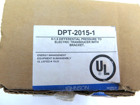 Johnson Controls DPT-2015-1 Differential Pressure Transmitter 0 to 1.5In - Advance Operations