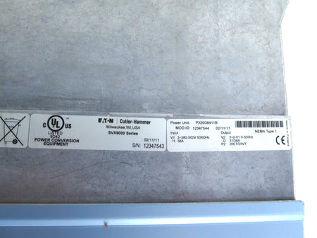 Eaton / Cutler Hammer SVX9000 SVX020A1-4A1B1 Ac Drive 380-500Vac 38A - Advance Operations