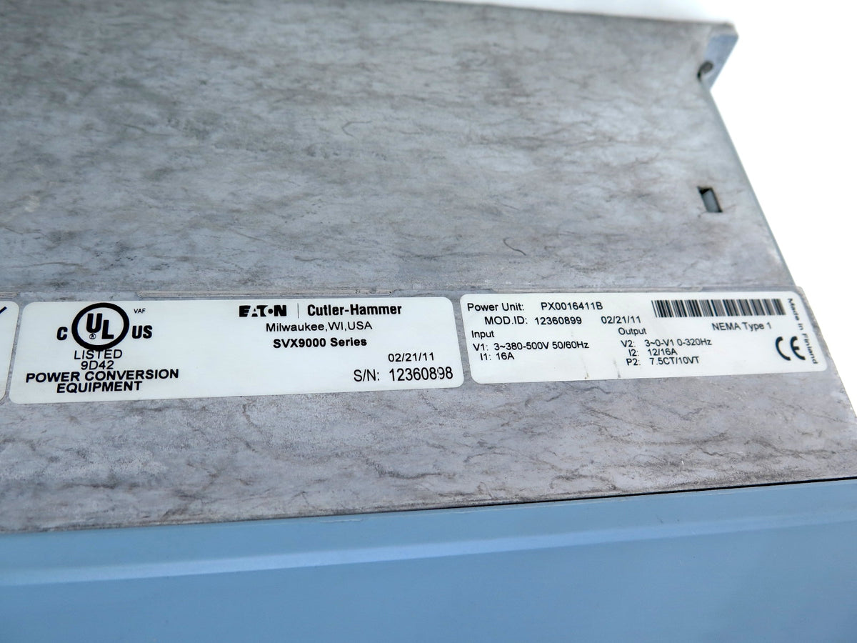 Eaton / Cutler Hammer SVX007A1-4A1B1 AC Drive 380-500Vac 16A - Advance Operations