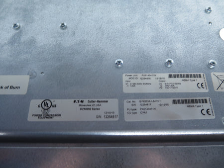 Eaton / Cutler Hammer SVX075A1-4A1N1 75hp AC Drive SVX9000 380-500V see note - Advance Operations